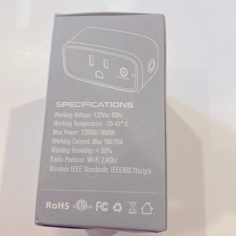 IQCONNECT WIFI SMART PLUG (2) NWOT - Picture 2 of 8